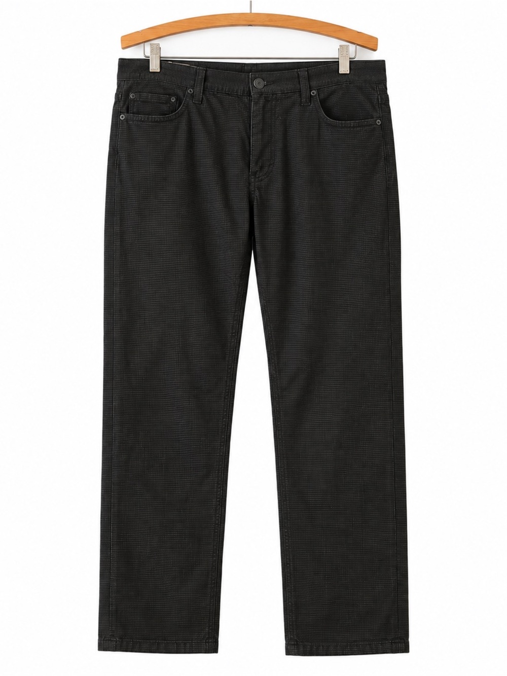 Banana Republic Slim Fit Men’s Pants 36x32 Black Gray Stretch